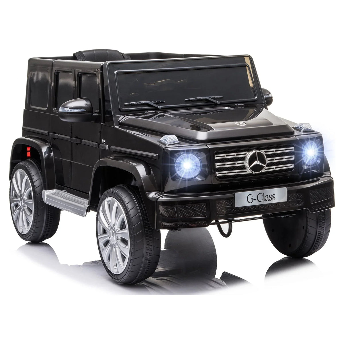 Powered Working Control, Suspension 12 Benz V G500 with Ride-On Headlights, Remote Mercedes & Bright Aosom