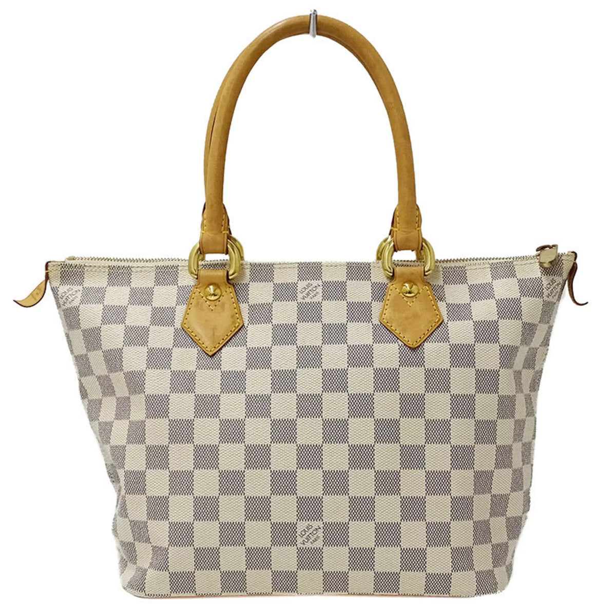 Used Azul Bag Gray Handbag White Damier Saleya Ladies N51186 Tote Authenticated PM