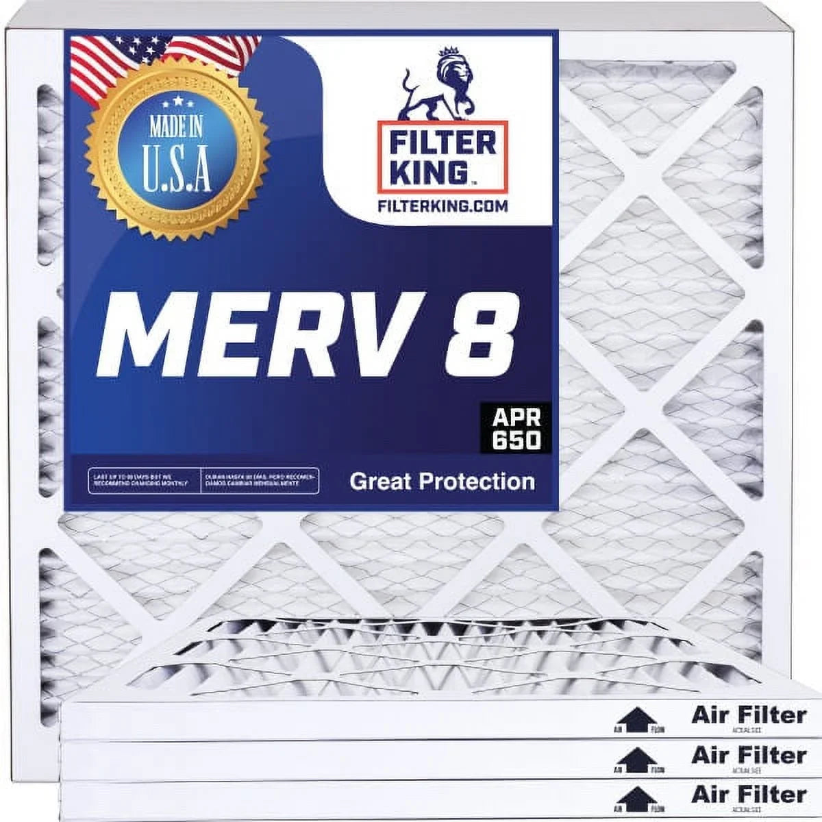 dimension: Filter Pleated Actual 38 USA x .75" IN HVAC 8 51.5 King MADE Furnace Filter Air | Filters MERV | 38x51.5x1a x | A/C 4-PACK |