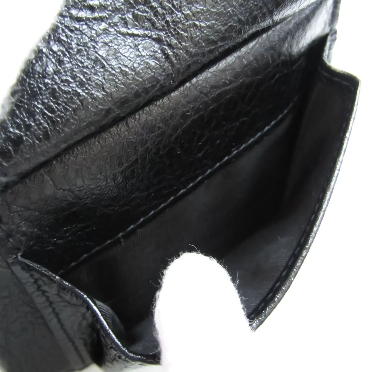 Leather Balenciaga 504934 Unisex Wallet Black (Good) Pre-Owned (bi-fold)