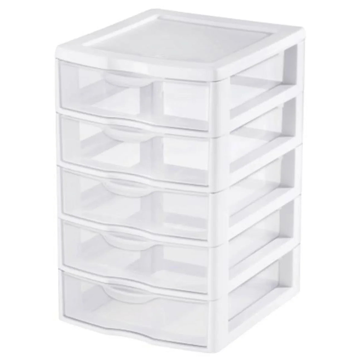 5 Sterilite View Drawer Unit Clear Storage