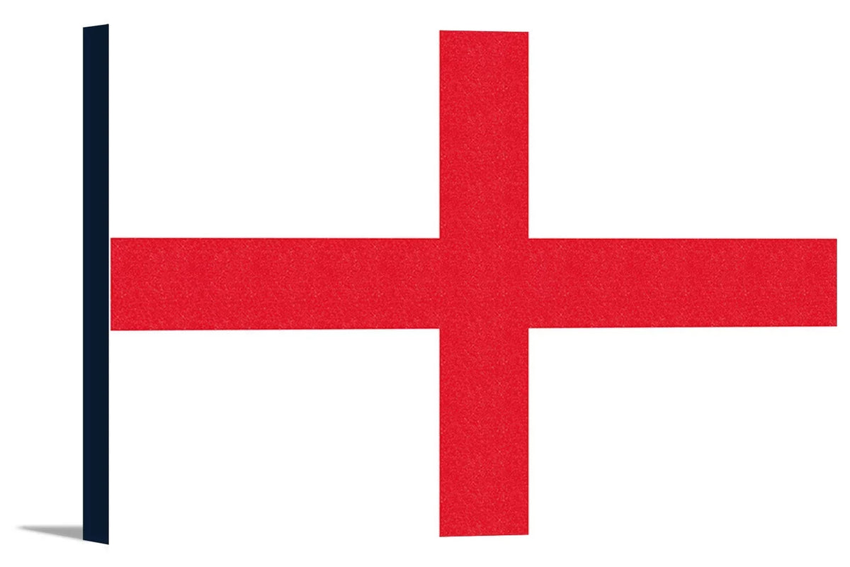 Wrapped - Stretched (18x12 Canvas) Gallery Flag Artwork Letterpress Country England Press - Lantern