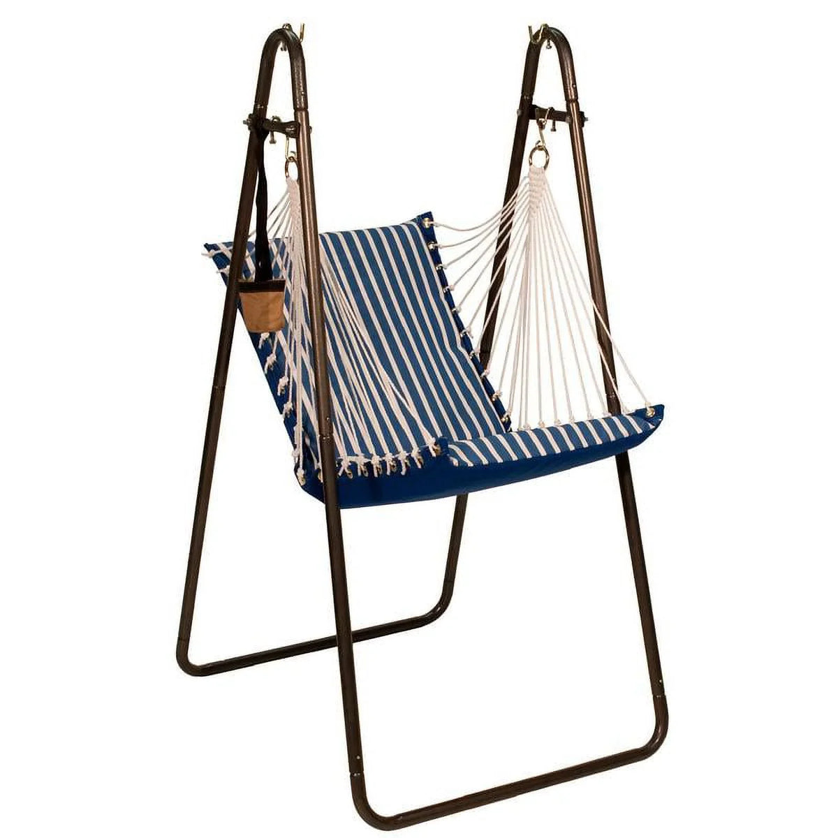 Striped with Blue 64” and Collection Hammock Pattern Hamptons White The Stand Chair x Hanging 45”