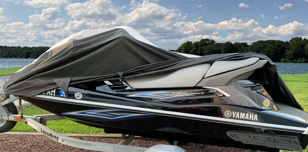 for HEAVY-DUTY THE Black/Grey LINE Cover TOP Cover Yamaha SUPER VX110 Ski OF 2005-2008 PWC Jet JETSKI Compatible
