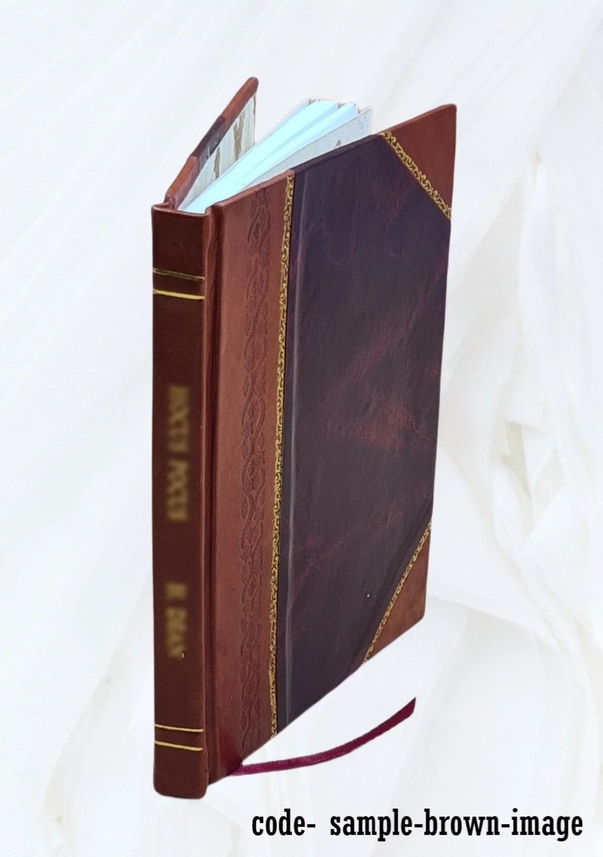 Bound] no.8 of Volume card 1954 distribution. 1954 [Leather Handbook