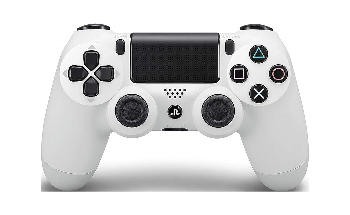 Like - New With DualShock - BOLT 4 Blue Controller PlayStation Earbuds Wireless Bundle White with AXTION