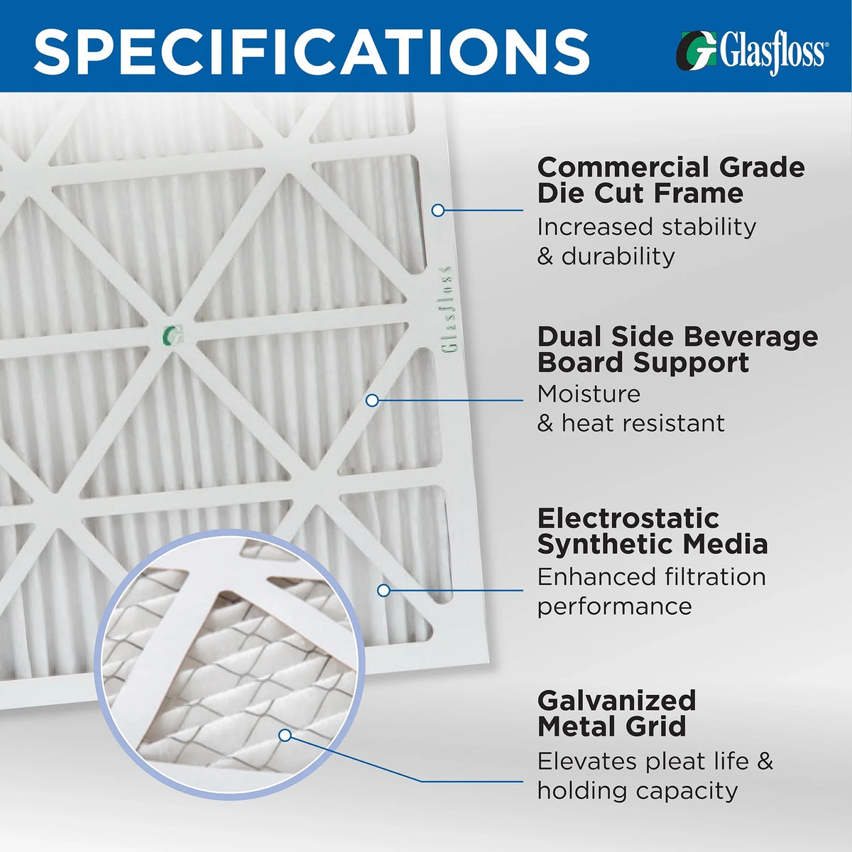 Pleated x Air 4" Inch 3-3/4 20x20x4 Actual MERV by Glasfloss. 19-1/2 Pack dimension: 19-1/2 x 2 of Filters 10