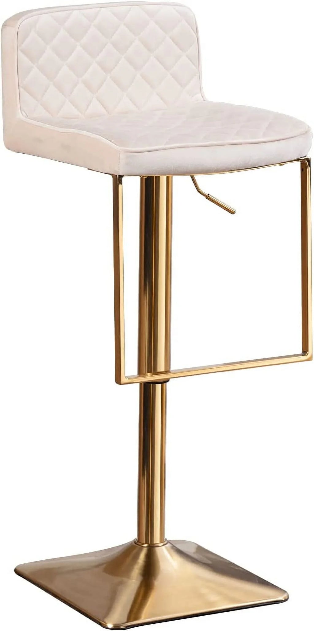 Kitchen Swivel para Counter Stools Barstools Chair Velvet Gold for Adjustable Island cocina Set Modern Height Stools Chairs Stools xrboomlife barra de of Height Island (Ivory sillas