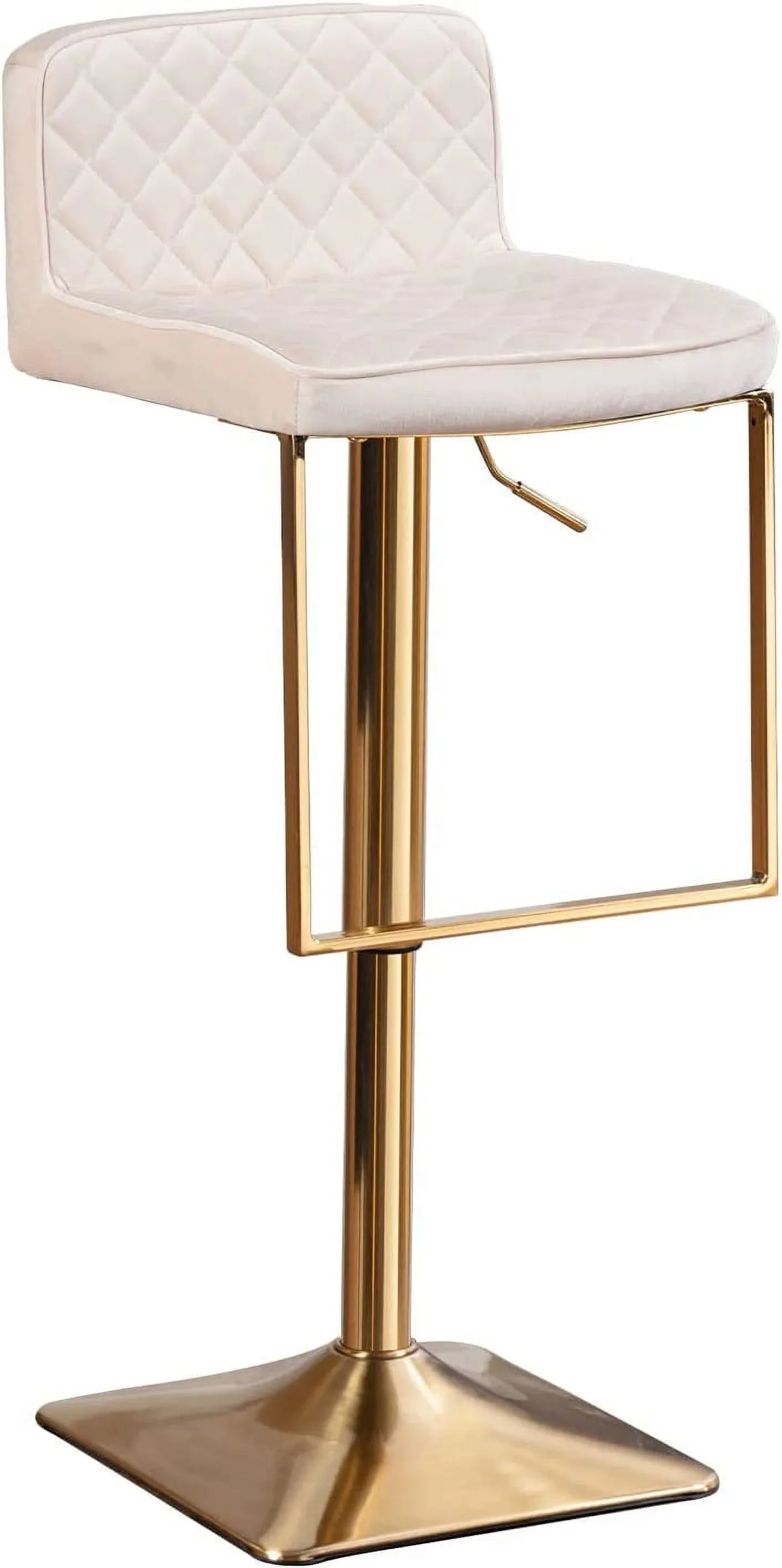 Kitchen Swivel para Counter Stools Barstools Chair Velvet Gold for Adjustable Island cocina Set Modern Height Stools Chairs Stools xrboomlife barra de of Height Island (Ivory sillas