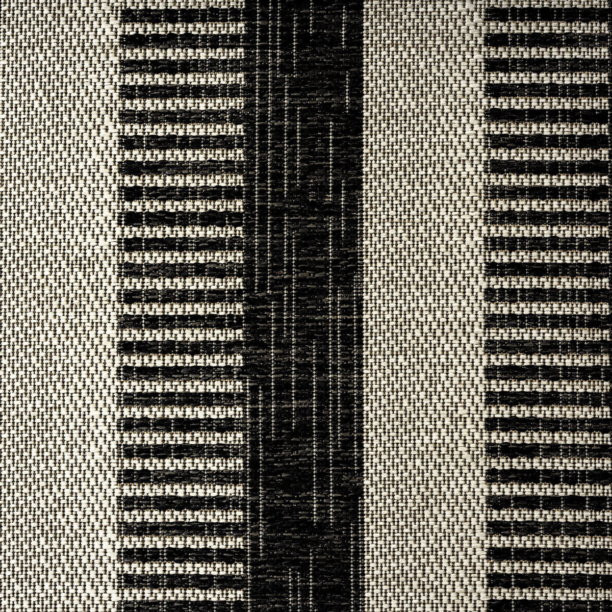 Area Striped 5'2"x7'2" Nicole Black/Grey, Patio Charlotte Rug, York New Modern Country Miller Indoor/exterior