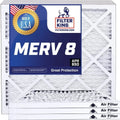 Filter | .75" IN Filters USA King Pleated Furnace 9 8 MADE | Air | A/C 35.5 x HVAC dimension: Filter MERV 9x35.5x1a | x Actual 4-PACK