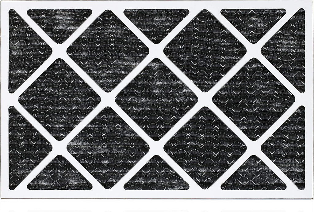 HVAC Odor Filters AC Filterbuy 14x20x1 (5-Pack) Pleated Furnace 8 MERV Carbon Activated with Eliminator Air