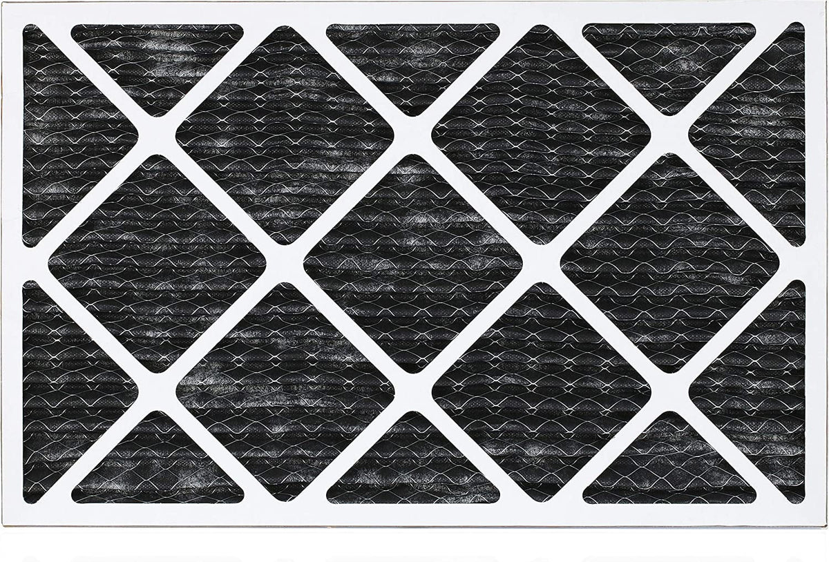 HVAC Odor Filters AC Filterbuy 14x20x1 (5-Pack) Pleated Furnace 8 MERV Carbon Activated with Eliminator Air