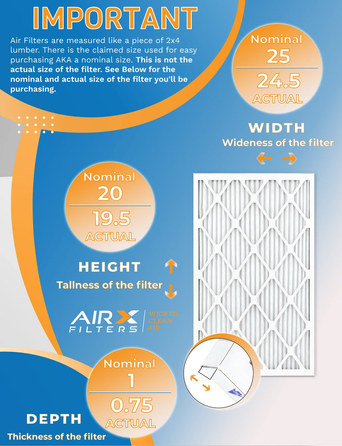 MPR 7, High 12 MERV FPR Furnace Filter 1200, MPR AIRX by USA Pack in Efficiency WICKED Comparable to 12 1000, Air Furnace AIR. CLEAN Filters Pack of Rating, Filters 11 Made of 20x25x1 FILTERS