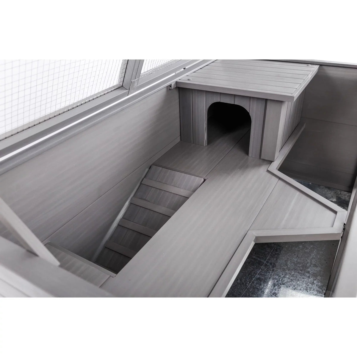Grey ECOFLEX® Indoor Habitat-Nantucket Avenue Jumbo Hutch Rabbit Park