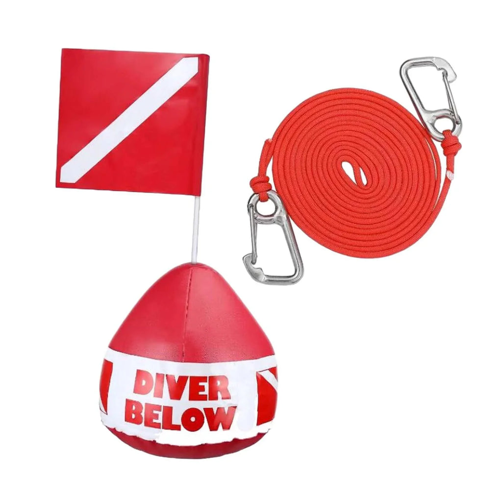 funtasica Dive Fishing Dive Float Diving, Surface for Float , Inflatable Floater Flag Visibility Flag High ing, Buoy